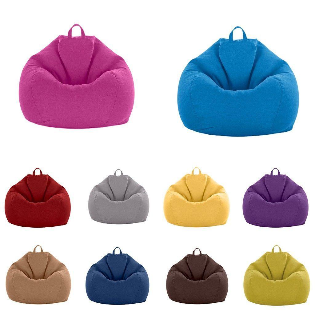 Large Bean Bag Chairs Cover Adults Teens Kids Couch Sofa Cover Lounger Lazy