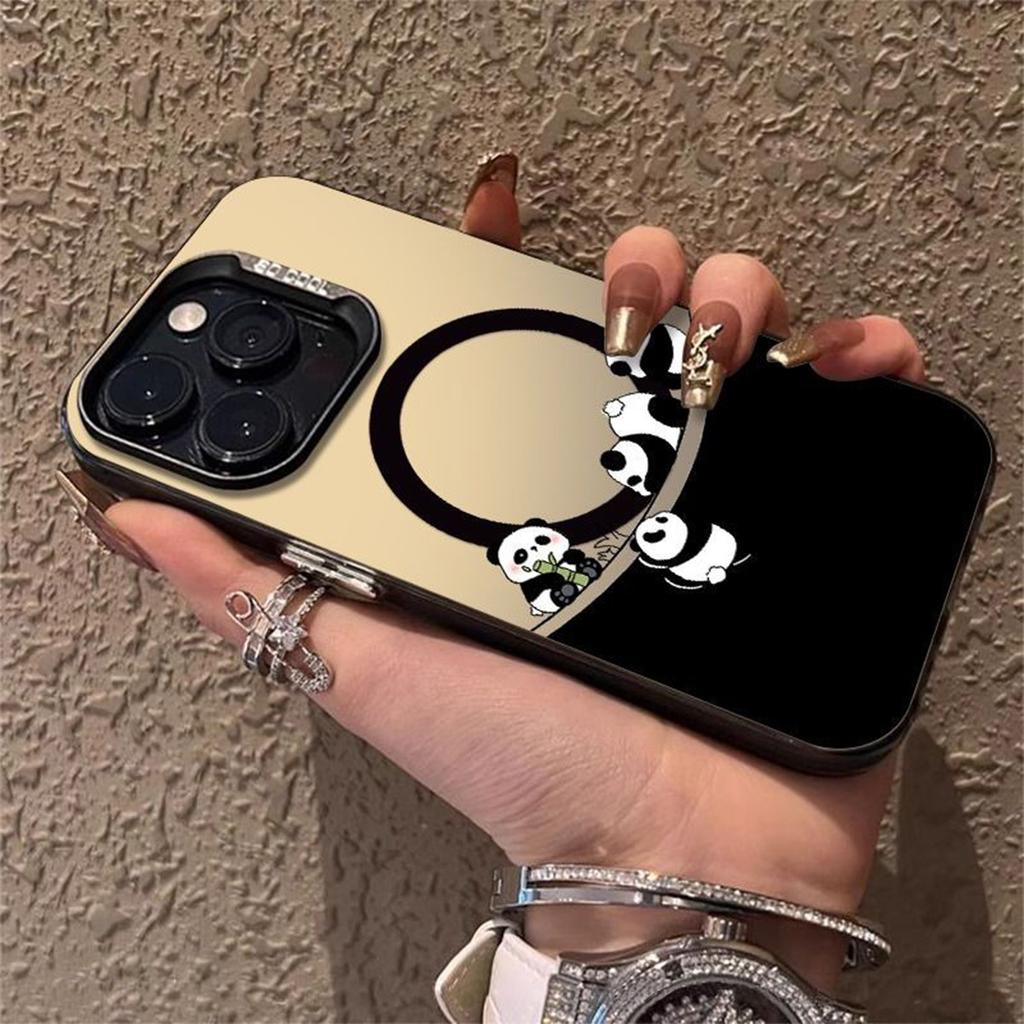 Colorful Silver Imd Magnetic Mobile Phone Case for Apple 16promax Mobile Phone Case for Apple Mobile Phone Protective Cover All-inclusive Caseti