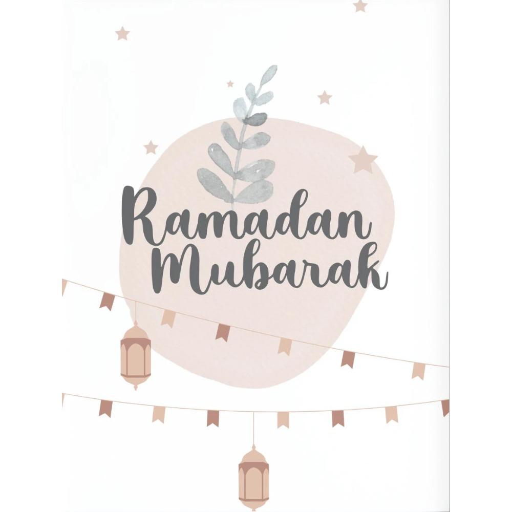 Ramadan Mubarak Decor Canvas Painting Ramadan Blessing Gift Eid Wall Art Decoration Poster Home Bedroom Living Room Decoration