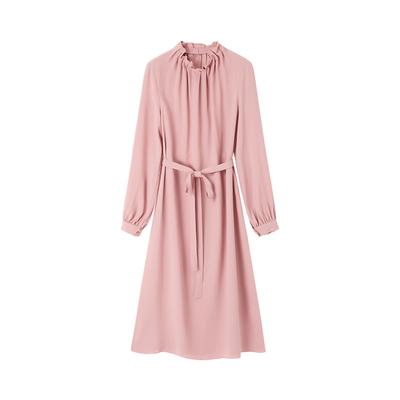 Autumn New Commuter Gentle Long Ruffled Collar Long Skirt Wind Dress Women