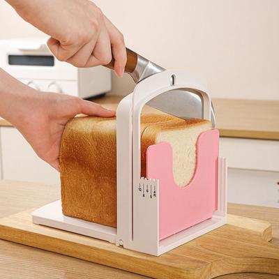 Skládací stojan na krájení toastového chleba DIY Domácí stroj na krájení chleba a toastů Nástroj Průvodce krájením chleba na pečení