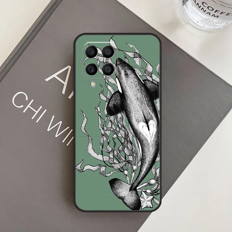 Orcas Whale Case For Samsung Galaxy M31 M11 M34 M13 M53 M51 M14 M54 M12 M32 M52 M16 M36 M56 M15 M35 M55