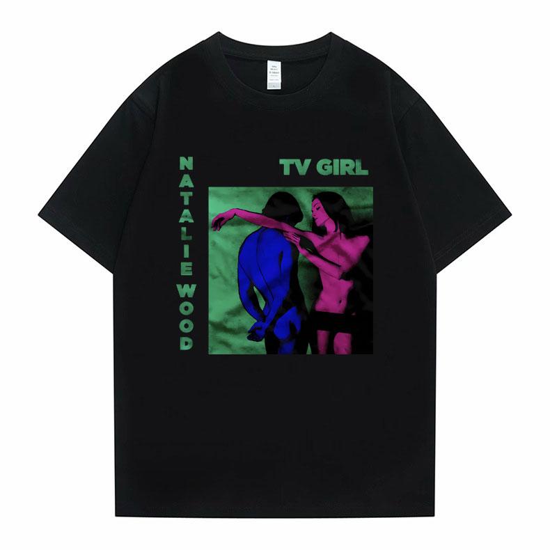 Cults TV Girl One Night Only Graphic Print T-shirt Unisex Vintage Tees Unisex Γυναικείο Casual Oversized T-shirt Unisex Βαμβακερό T-shirt