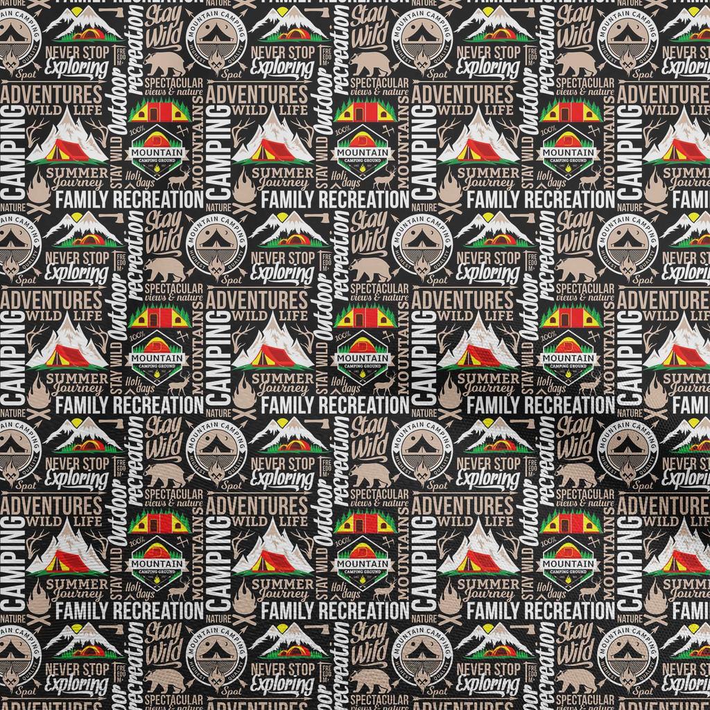 oneOone Cotton Flex Dusty Gray Fabric Camping Sewing Craft Projects Fabric Prints By Yard 40 Inch