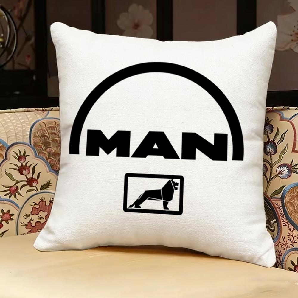 Cartoon M-ManS Truck Pillow Case pillowcase, double-sided printed, sofa cushion, bedroom headboard pillow