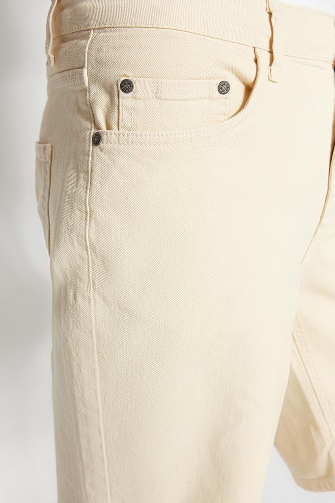 Men's Fashion New Shorts & Bermuda White Regular Fit Flexible Fabric Denim Jeans Shorts