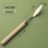 Rosewood Handle Oil Painting Knife: Acrylic & Gouache Pigment Scraper with Varnishing Flat and Pointed Blades