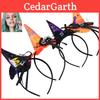 Soft And Sturdy Witch Hat Headband With Spider Web Lace For Halloween Costume