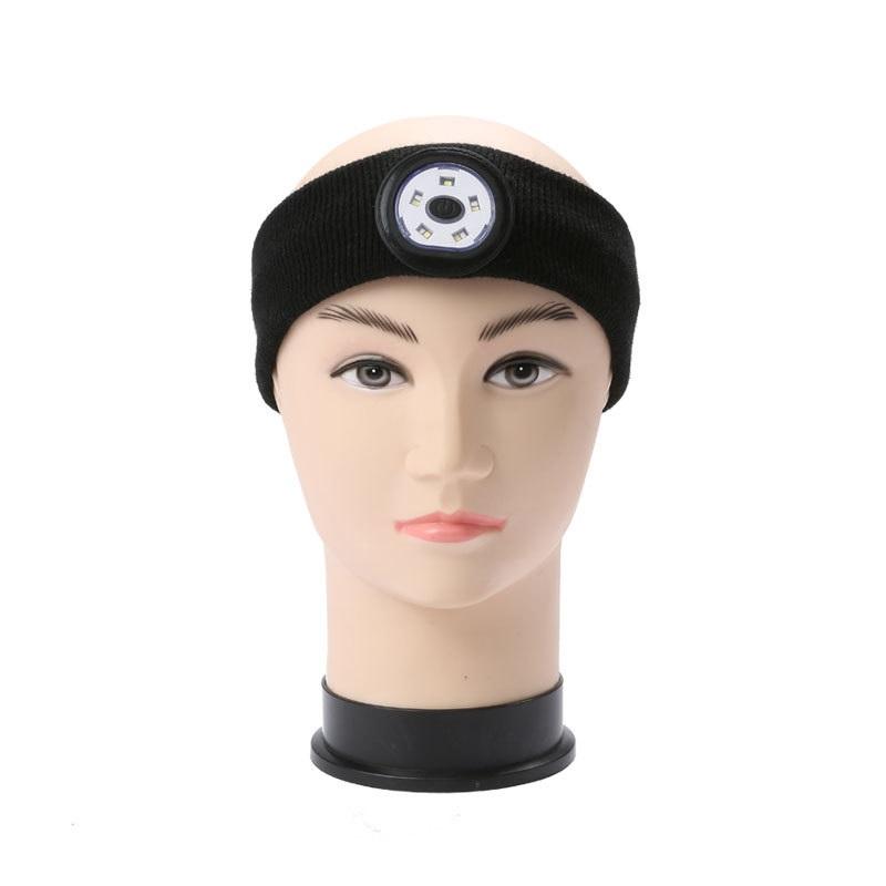 

LED Light Sports Headband, Cotton Bluetooth 5.0 Headband for Running, Outdoor