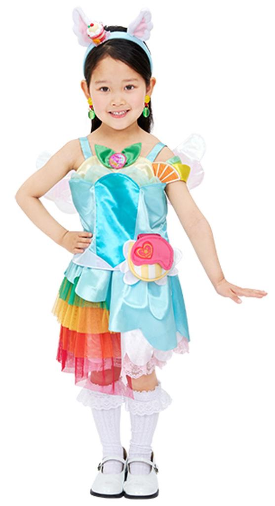 Kirakira PreCure A La Mode Cure Parfait Transformation Pretium Kids Costume Girls