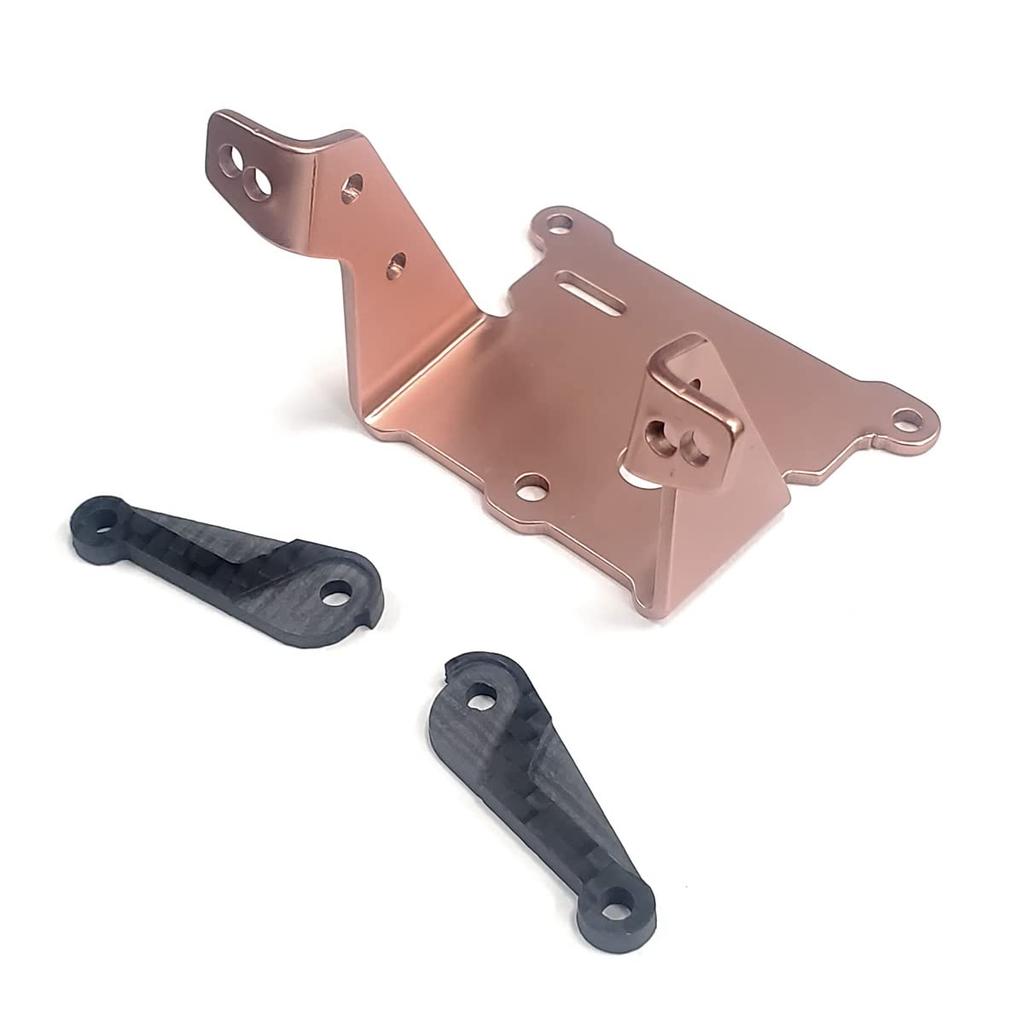 Kingfly Aluminum Shock Plates (Front, 2-Piece Set) for Tamiya Nova Fox Suspension