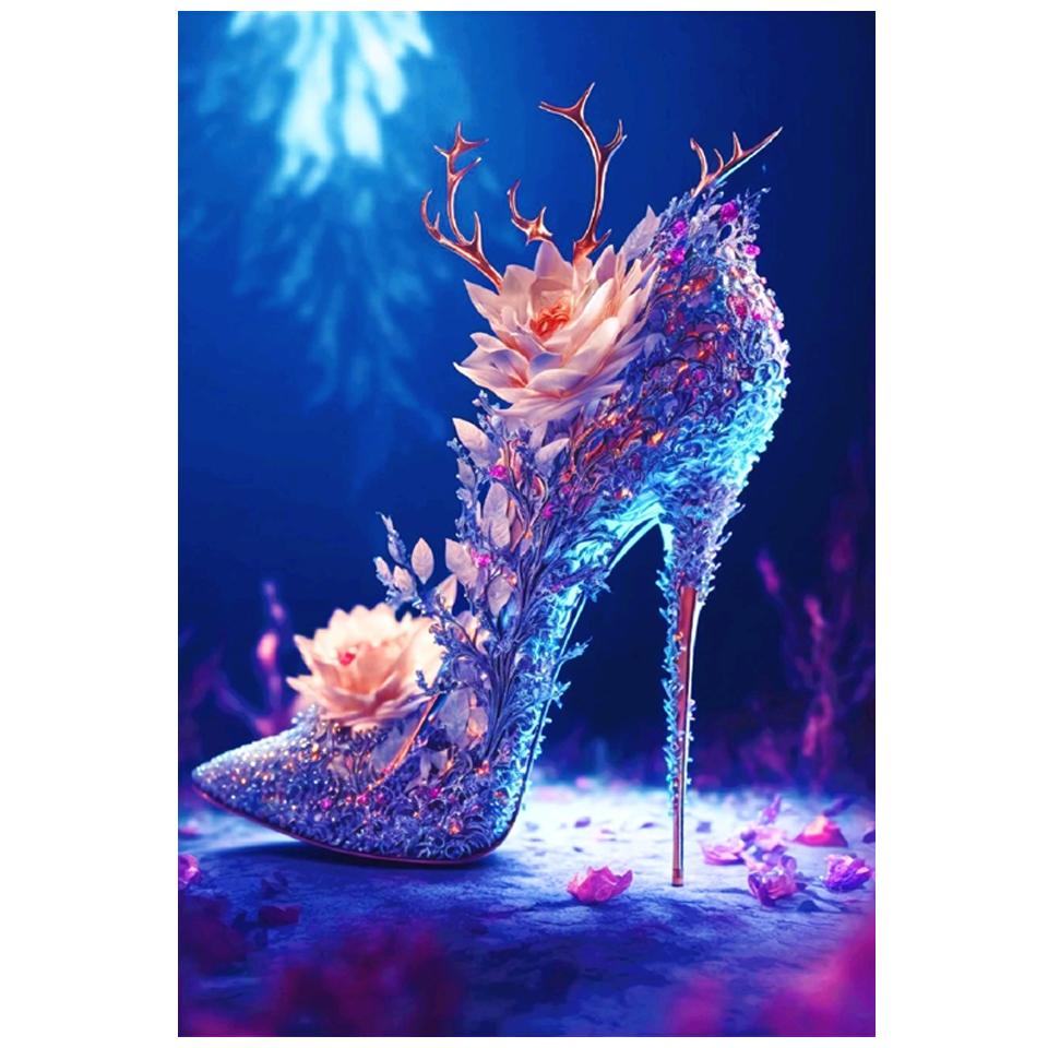5D DIY Diamond Painting New Arrival High Heel Butterfly Diamond Mosaic Embroidery Cross Stitch Kit Home Decoration Gift