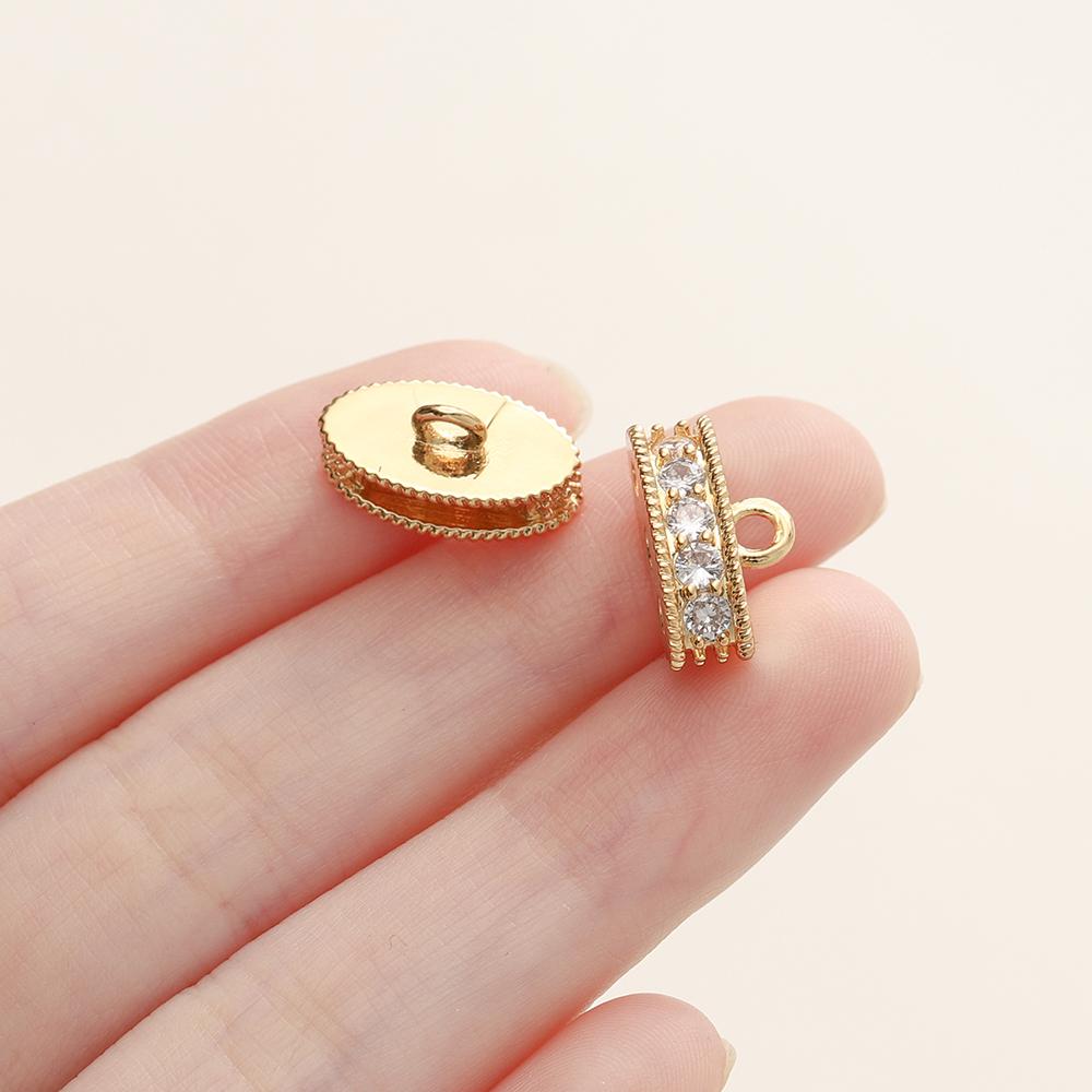 4/6pcs/lot 18K Gold Plated Metal Brass Necklace Connector Clasps for Jewelry Making For DIY Necklace Bracelet Supplies