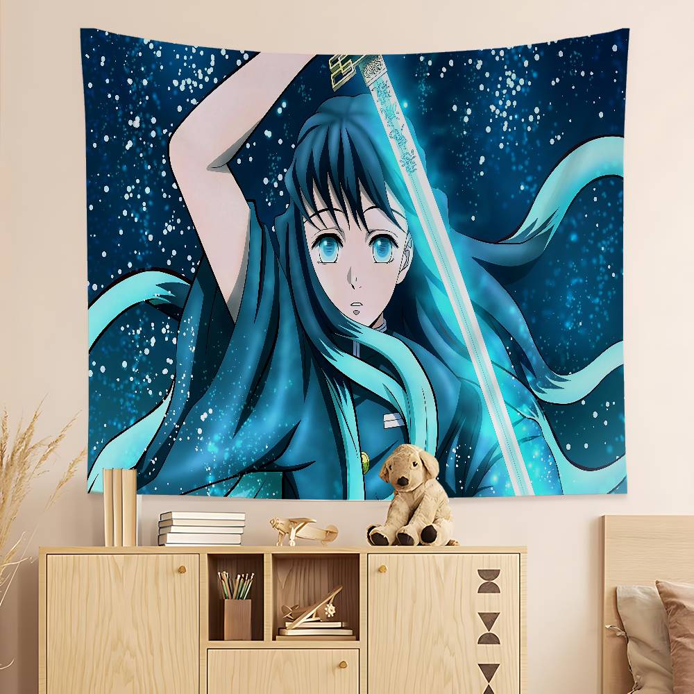 

Muichiro Tokito Anime Tapestry Art Printing Art Science Fiction Room Home Decor Wall Art Decor 74x94cm(29x37in)