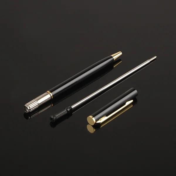 2 Twist Ballpoint Pens Classic Metal Business Administration Office School Stationery Retractable Smooth Writing Signature Pen