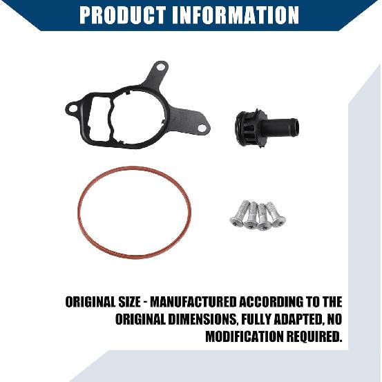 No.07K-145-100-H/Vacuum Pump/Repair Kit for Volkswagen Jetta 2006-2014 for Volkswagen Beetle 2006-2014 / Vacuum Pump Seal Kit/Durable/Plastic / 1