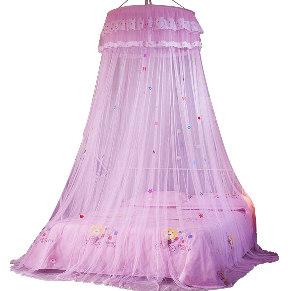 Bed Canopy Bed Canopy Mosquito Net for Bed Lace Dome Net Bedding with Elegant Ruffle Lace for Girls and Baby