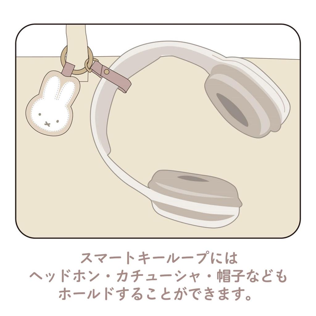 [Nicot] [Miffy] PU Smart SchlüsselanhängerCharakterAuto ZubehörLanyardGeschenkSüßer Bär (Miffy Boris)