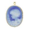 No Brand  Brooch Blue K18 Yellow Gold Women