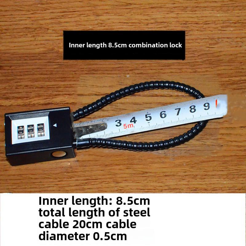 Extended Wire Rope Padlock for Cabinets – Anti-Theft Long Beam Lock