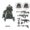 MOC Militärsoldaten Mini Anime Action-Figuren Waffen Roboter Mecha Bausteine Ziegel DIY Spielzeug für Kinder Geschenk