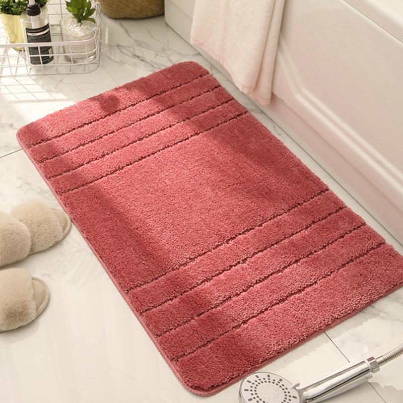 Thickened Non-Slip Water-Absorbing High-Low Pile Mat for Entrance, Kitchen, and Bathroom