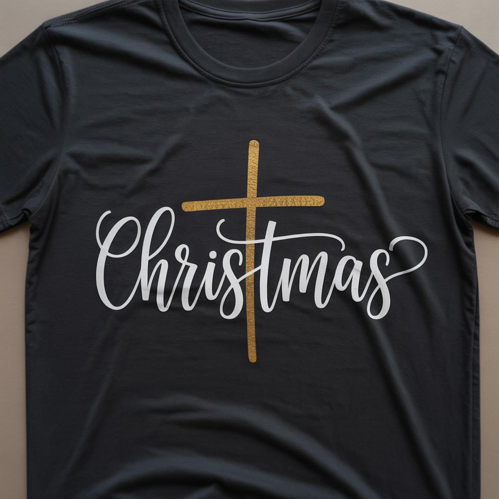 Christmas Shirt Christmas Cross Shirt Family Matching Christmas Jesus Christm Unisex T-Shirt XXXXL