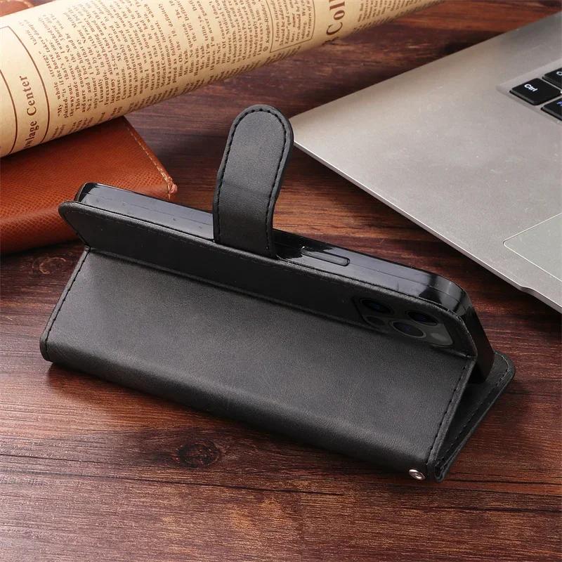 Zipper Funda Mi Poco X7 Pro 5G Coque for Xiaomi Poco X7 Pro Luxury Leather Wallet Flip Case Xiami POCO X7Pro Protect Cases Shell