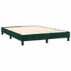Maison Exclusive - Sommier à lattes de lit et matelas Vert foncé 140x190cm Velours