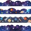 120ft Bulletin Board Borders Decorations Outer Space Classroom Decor Galaxy Star Planet Astronaut Scalloped Border Trim for Teacher School Office