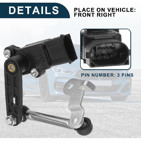Air Suspension Ride Height Level Sensor for BMW I3 No.37146870200 | Front Right Height Level Sensor 1 Pcs