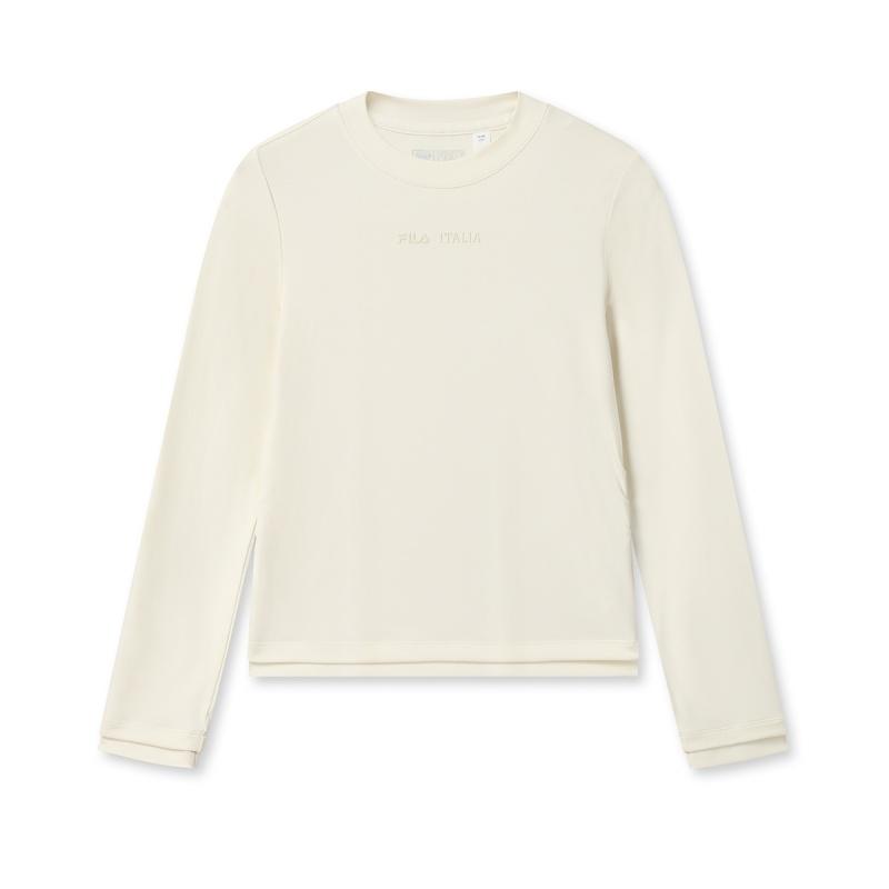 

Fila Белая Модная Простая Качественная Повседневная Тренд Комфортная Приталенная Футболка с Длинным Рукавом Женские Топы F11W543203FIV M