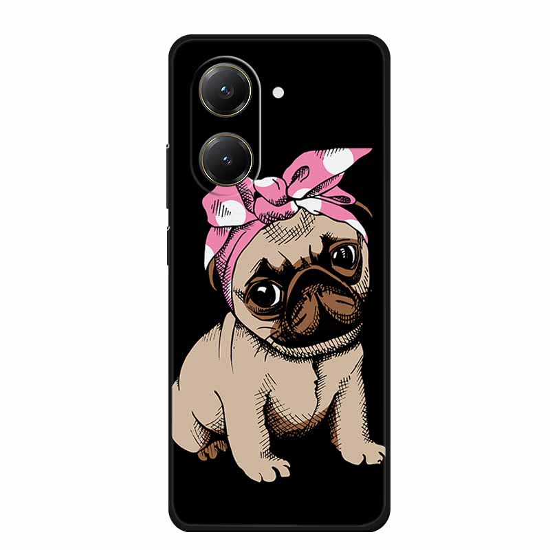 Black Silicone Case For Xiaomi Poco X7 Pro M7 4G Plus Case Cartoon Soft TPU Back Cover For Poco C71 Redmi A5 4G Phone Case C 71