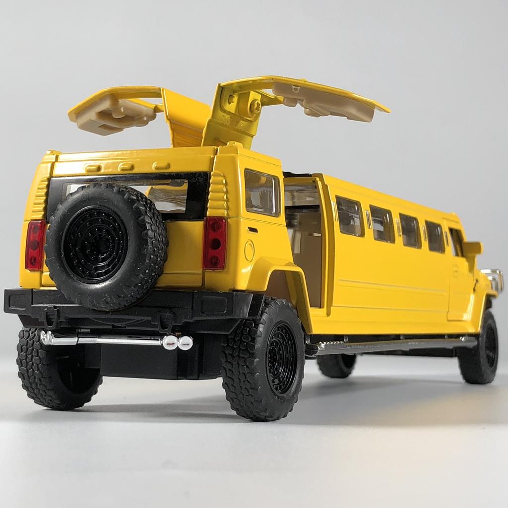 1:32 HUMMER H2 Deluxe Extended Version Alloy Metal Diecast Model Car Desktop Display Collectible Ornament Holiday Present Friend