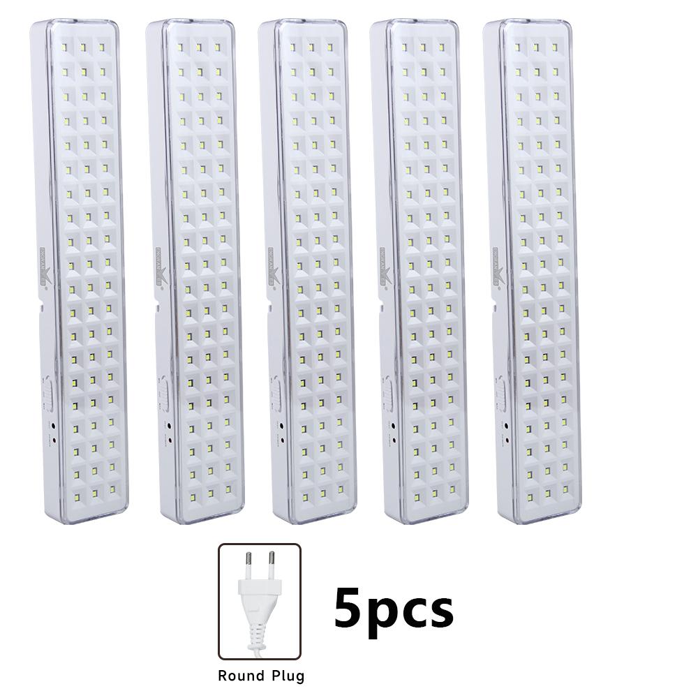 Wholesale 60LED Handheld Emergency Lights Rechargeable Fire Evacuation Lights Outdoor Camping Lamps with 2 Dimming Settings