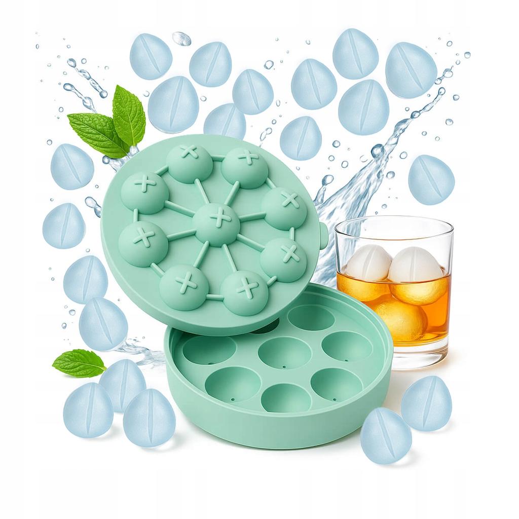 4x SILICONE ICE CUBE MOLD TULIP 3D Chocolate Ice Molds