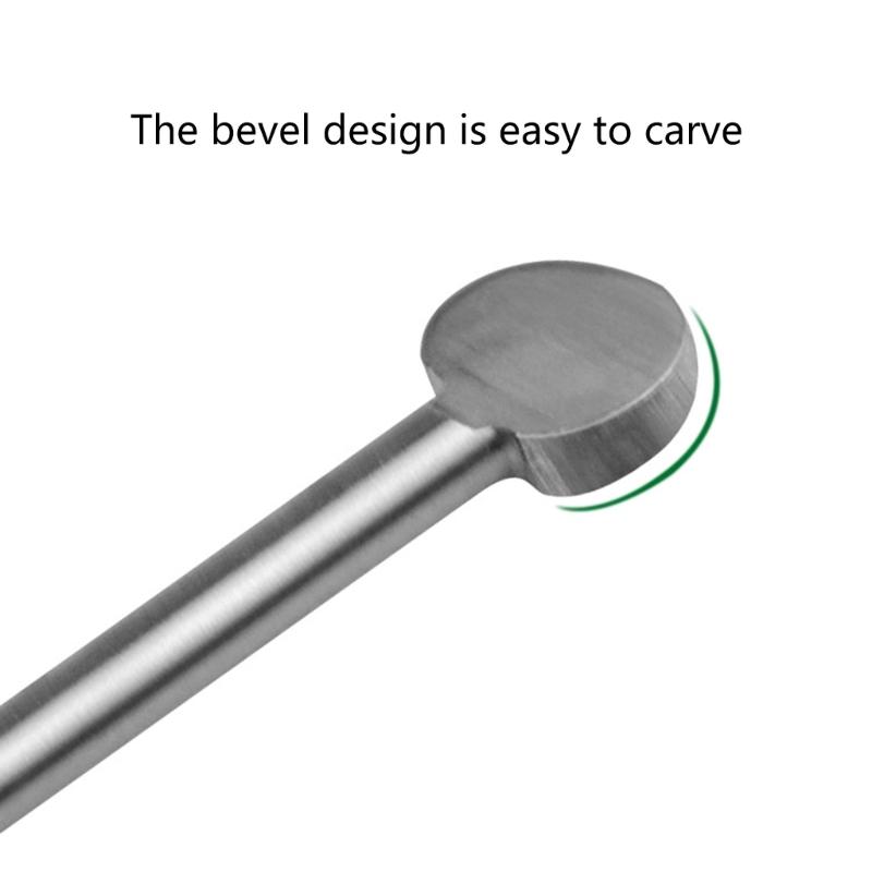 2 Stück Holzschnitzbohrer 3/4/5/6/8mm Weißstahl Gravierbohrer-Set Stahl Wurzel Fräsen Schleifer Fräser Schnitzwerkzeug