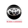 56mm Hliníková slitina logo Krytka středu kola Odznak nálepka Pro Toyota Prado Rav4 Yaris Hilux Prius Corolla Camry Příslušenství