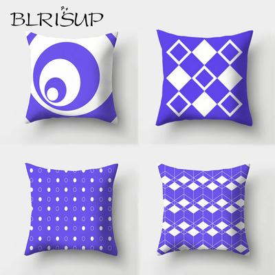 Purple Simple Mushy Throw Round Long Roll Tube Pillows Square With