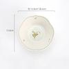 Fashion Flower Ceramic Plates Afternoon Tea Fruit Dessert Plate Delicious Dishes Bowls Plate Sets Exquisite Household Tableware
