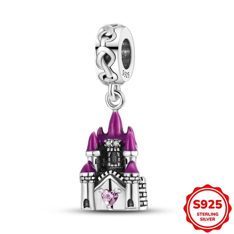 Charms Silver 925 Princess and Pumpkin Carriage Fairy Tale Pendant Beads Fits 3mm Bracelet For Women Luxury DIY Jewelry