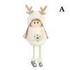 Christmas Plush Angel Doll Pendant Cute Christmas Tree Figurine Pendant Home Christmas Decor Crafts Children's Christmas Gifts