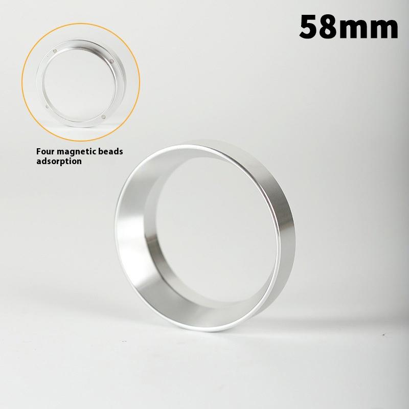 1 Pcs Silver Black Coffee Dosing Ring Magnetic Espresso Intelligent Funnel 51Mm 53Mm 54Mm 58Mm For Portafilter Barista Tools