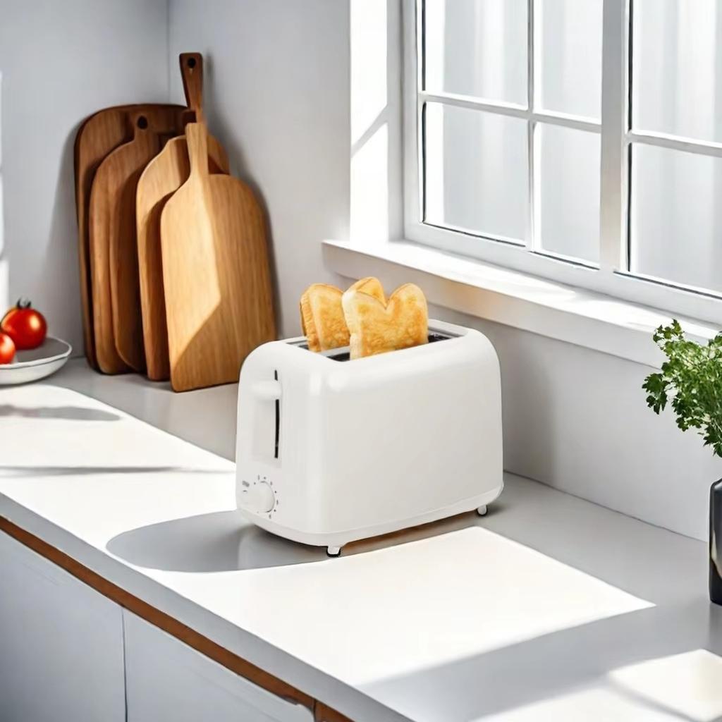 2 Slice Bread Toaster with Automatic Pop Up and Adjustable Browning Control for Breakfast Sandwiches Toast BH030 110V US Plug