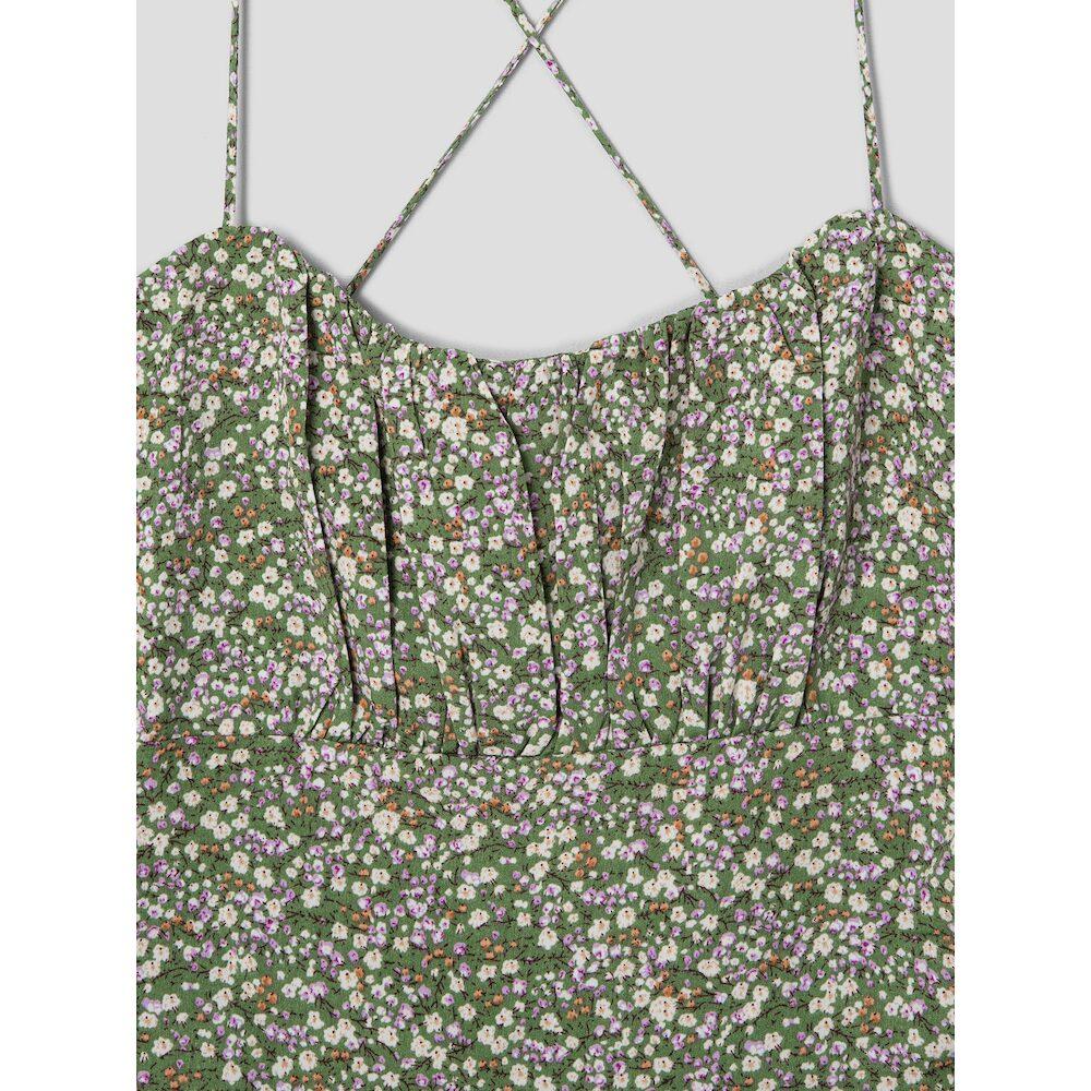 8SECONDS Floral Pattern Dress Khaki (354771Mq8H)