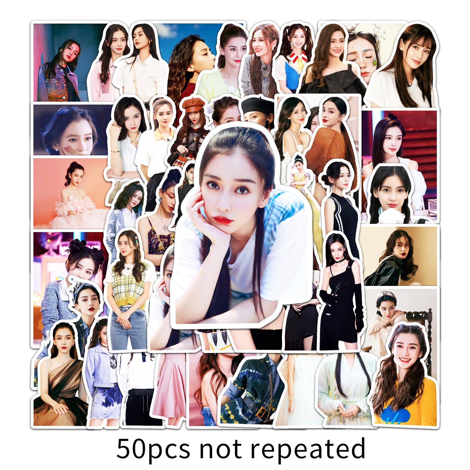 50 Angelababy Celebrity Suitcase & Laptop Graffiti Stickers