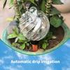 Set of 4 Watering Bulbs for Indoor Pots, Large Capacity Glass Slow Watering Globes with Ribbed Design for Balcony Flowers