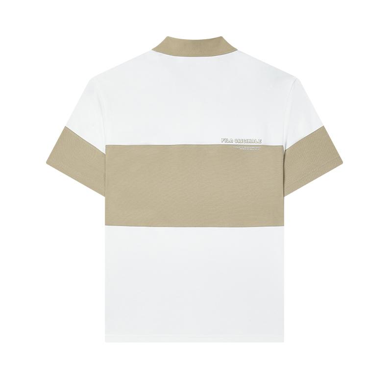 New FILA ORIGINALE Polo Shirt Men's Cloud White F11M429105FWT