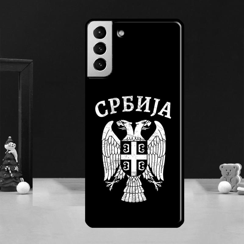 Serbia Flag Case For Samsung Galaxy S23 S21 S22 Ultra S8 S9 S10 Note 10 Plus Note 20 Ultra S20 FE Cover