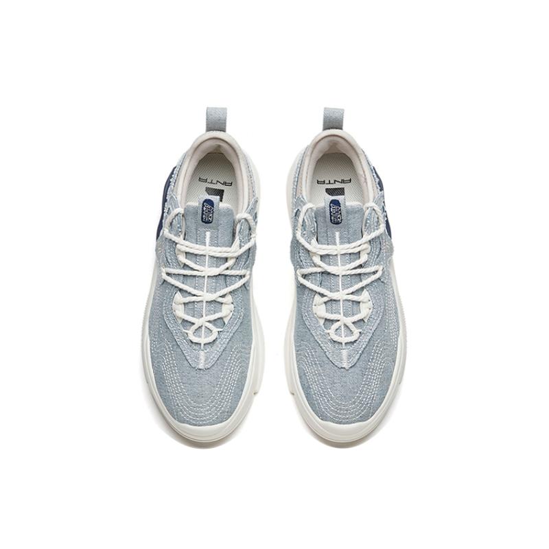 Anta AT91 Low-Top Skateboard Shoes Men's Blue Gray Sneakers 112218072-7